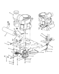 Kawasaki Engine Accessories 31hp Diagram and Parts List for M60-KW (53BI8CT6050-31HP)(2011) Cub Cadet Lawn Tractor